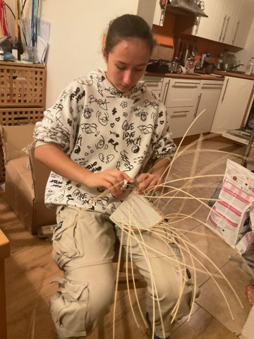 Basket-weaving activity