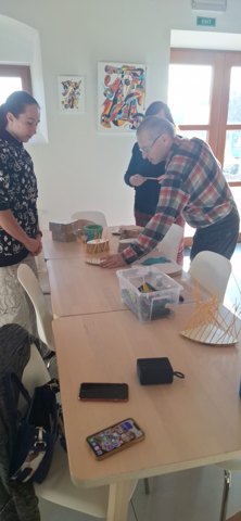 Community basket-weaving workshop